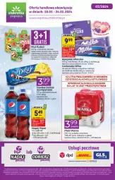 Gazetka promocyjna Stokrotka - Stokrotka Express - Gazetka - ważna od 24.01 do 24.01.2024 - strona 1 - produkty: Piwo, Ciastka, Por, Mus, Warka, Pepsi, Mleczko, Czekolada, Delicje, Kubuś, Napój, Mięso, Milka