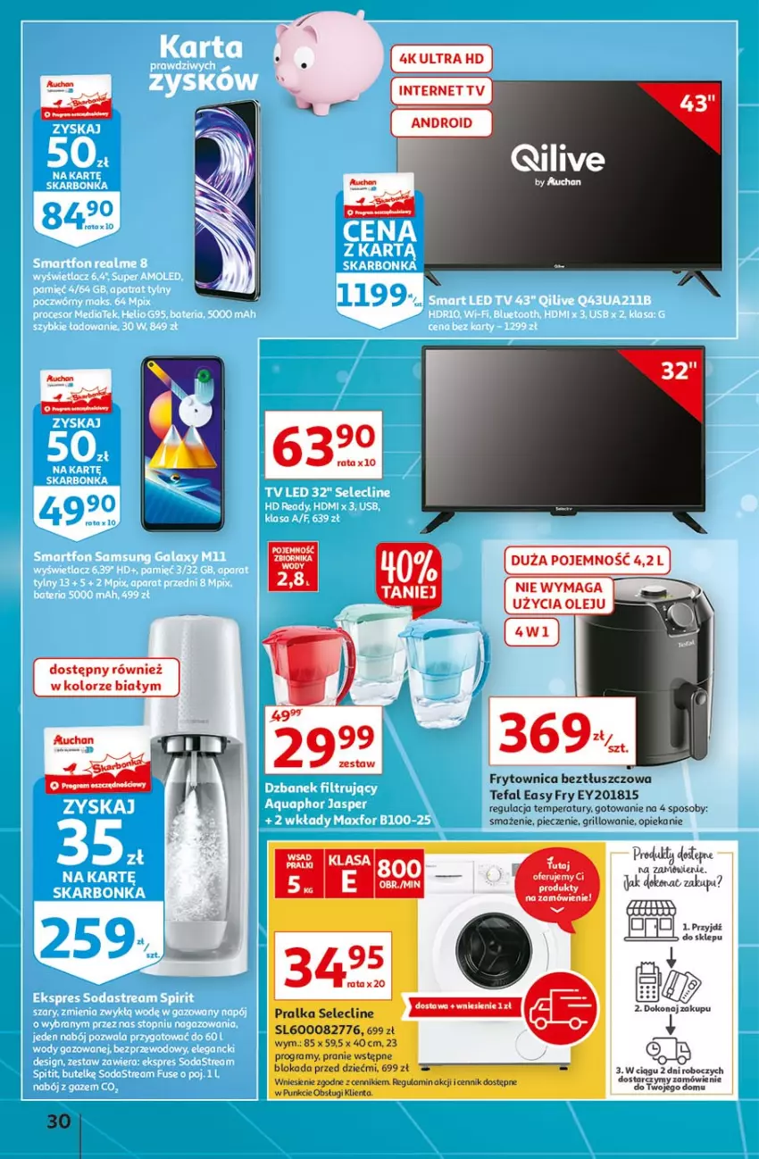 Gazetka promocyjna Auchan - Rysuje się pobudka na piątkę Hipermarkety - ważna 29.07 do 04.08.2021 - strona 30 - produkty: Fa, Gra, Grill, Olej, Piec, Tefal