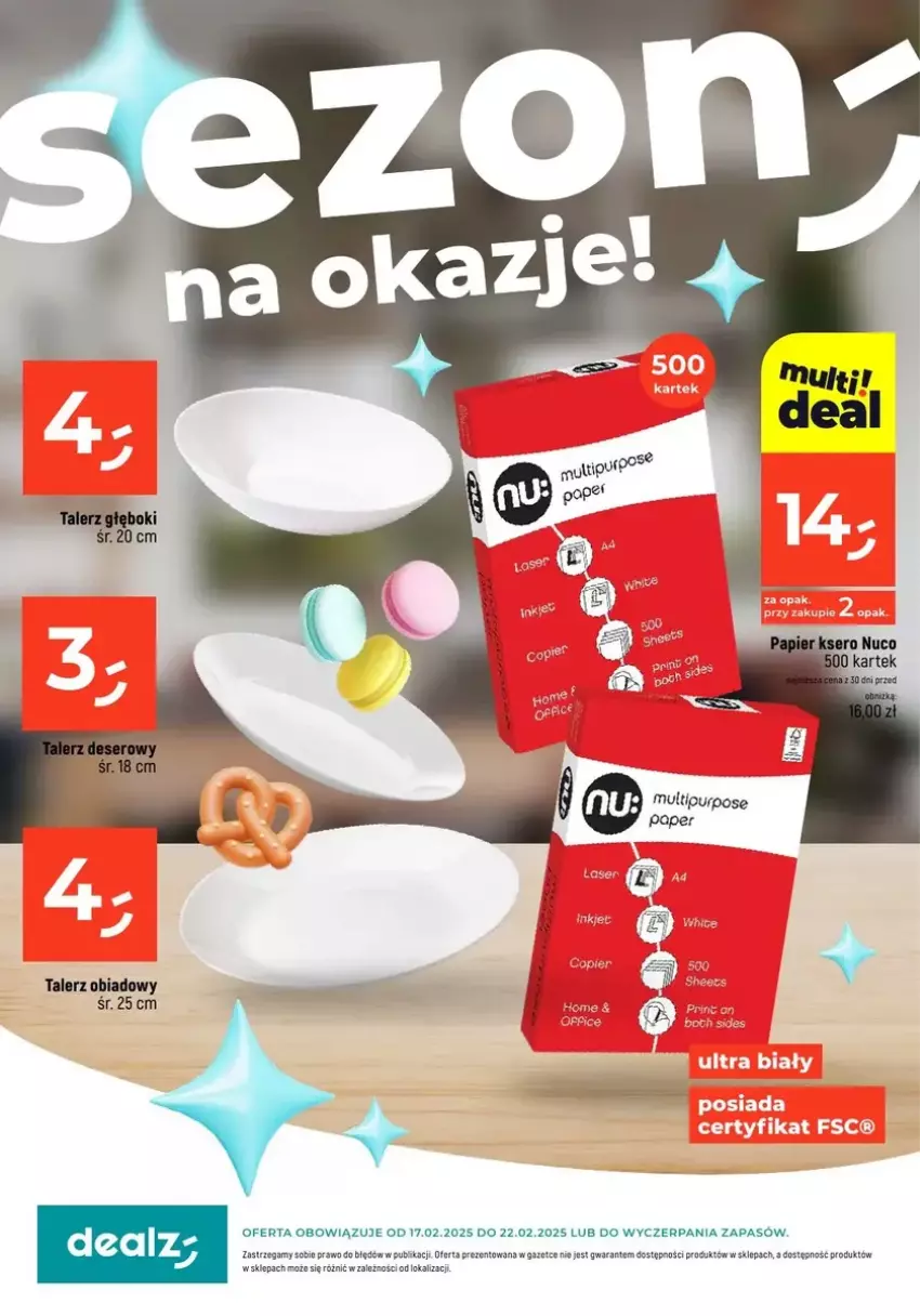 Gazetka promocyjna Dealz - ważna 17.02 do 22.02.2025 - strona 1 - produkty: Pur, Talerz, Talerz obiadowy