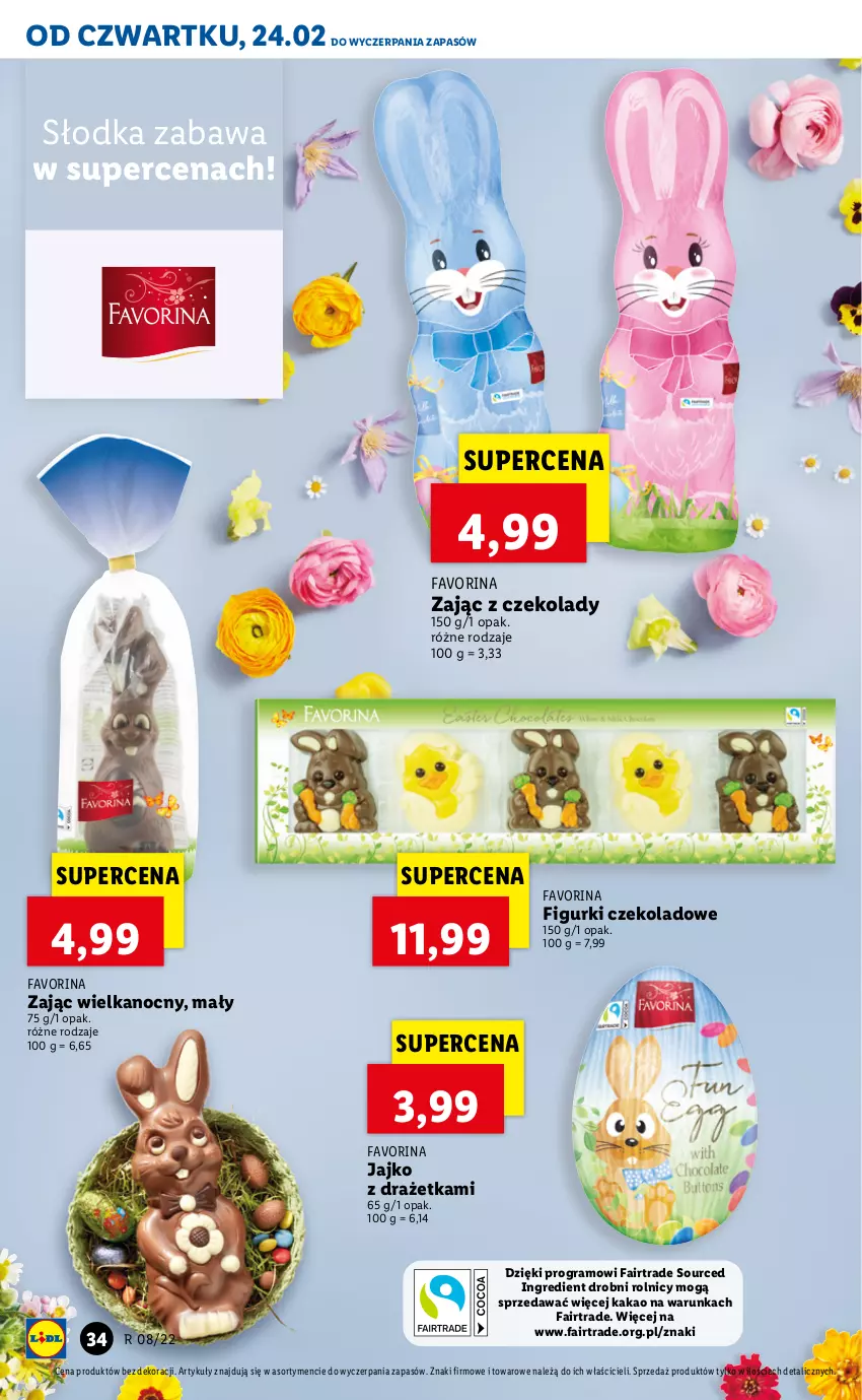 Gazetka promocyjna Lidl - GAZETKA - ważna 24.02 do 26.02.2022 - strona 34 - produkty: Fa, Gra, Kakao