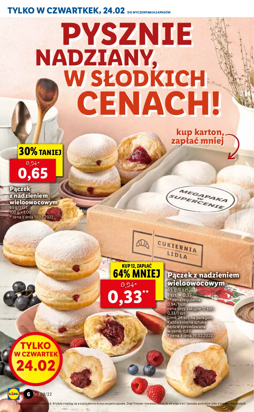 Gazetka promocyjna Lidl - GAZETKA - ważna 24.02 do 26.02.2022 - strona 6 - produkty: Olej, Pączek