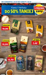 Gazetka promocyjna Lidl - GAZETKA - Gazetka - ważna od 26.02 do 26.02.2022 - strona 41 - produkty: Gin, Kawa ziarnista, Bell, Dallmayr, Kawa mielona, Kawa, Bella, Herbata