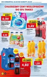 Gazetka promocyjna Lidl - GAZETKA - Gazetka - ważna od 26.02 do 26.02.2022 - strona 44 - produkty: Sok, Pur, Gra, Coca-Cola, LANA, Pepsi, Sok jabłkowy, Woda, Nestlé, Nektar, Hortex