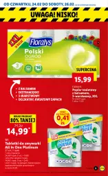 Gazetka promocyjna Lidl - GAZETKA - Gazetka - ważna od 26.02 do 26.02.2022 - strona 5 - produkty: Papier, Tablet, Papier toaletowy, Zmywarki, Flora, Waga, Olej, Tabletki do zmywarki