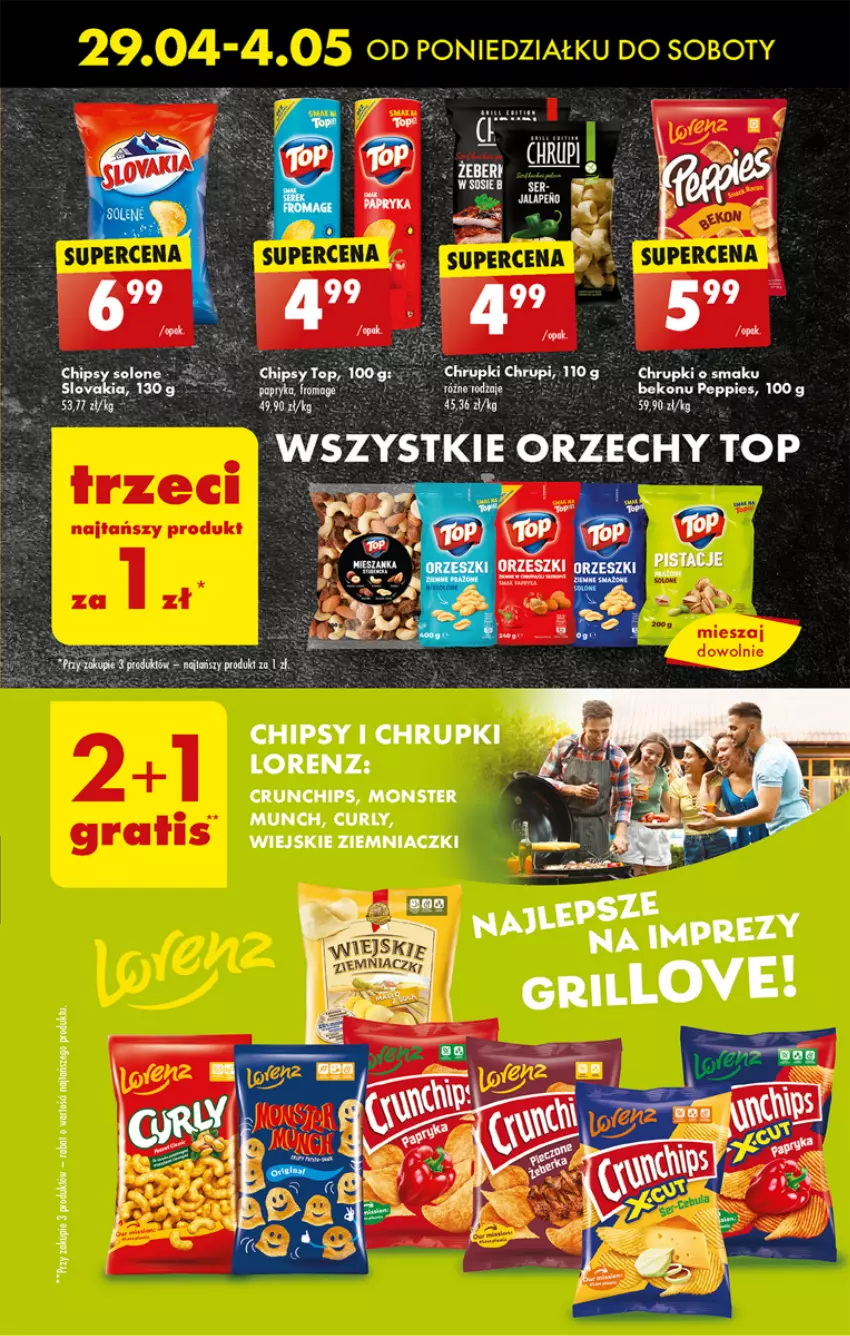 Gazetka promocyjna Biedronka - Od Poniedziałku - ważna 29.04 do 04.05.2024 - strona 13 - produkty: Beko, Chipsy, Chrupki, Crunchips, Fa, Lorenz, Monster Munch, Sos