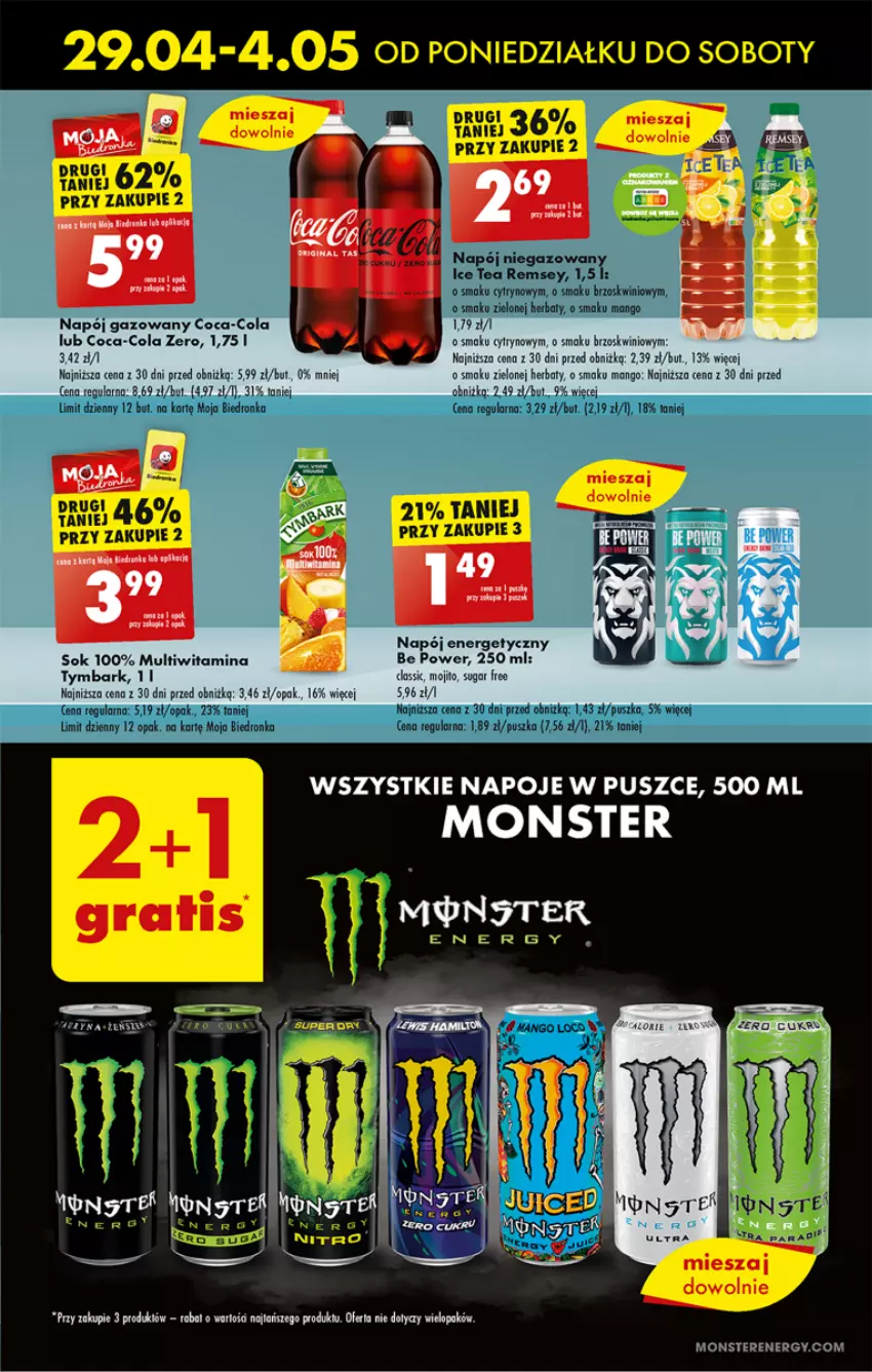 Gazetka promocyjna Biedronka - Od Poniedziałku - ważna 29.04 do 04.05.2024 - strona 49 - produkty: Coca-Cola, HP, Mango, Napój, Napój gazowany, Napoje, Sok, Tymbark