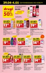 Gazetka promocyjna Biedronka - Od Poniedziałku - Gazetka - ważna od 04.05 do 04.05.2024 - strona 54 - produkty: Elseve, Ser, Rum, Eveline, Płyn micelarny, Sati, Wella, Serum, Schauma, Szampon, Garnier, Lakier do włosów, Odżywka, Olej, Niuqi, Lakier, Farba do włosów, Fa