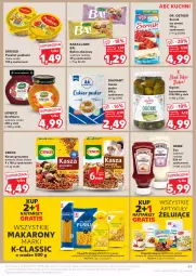 Gazetka promocyjna Kaufland - Gazetka tygodnia - Gazetka - ważna od 21.08 do 21.08.2024 - strona 49 - produkty: Makaron, Sos, Ser, Gry, Gra, Ba!, Cukier puder, Cukier, Ogórki konserwowe, Pasztet, Diamant, Dr. Oetker, Konfitura, Podlaski, Puder, Baton, Cenos, Waga, Kasza, Heinz, Kasza gryczana, Bakalland