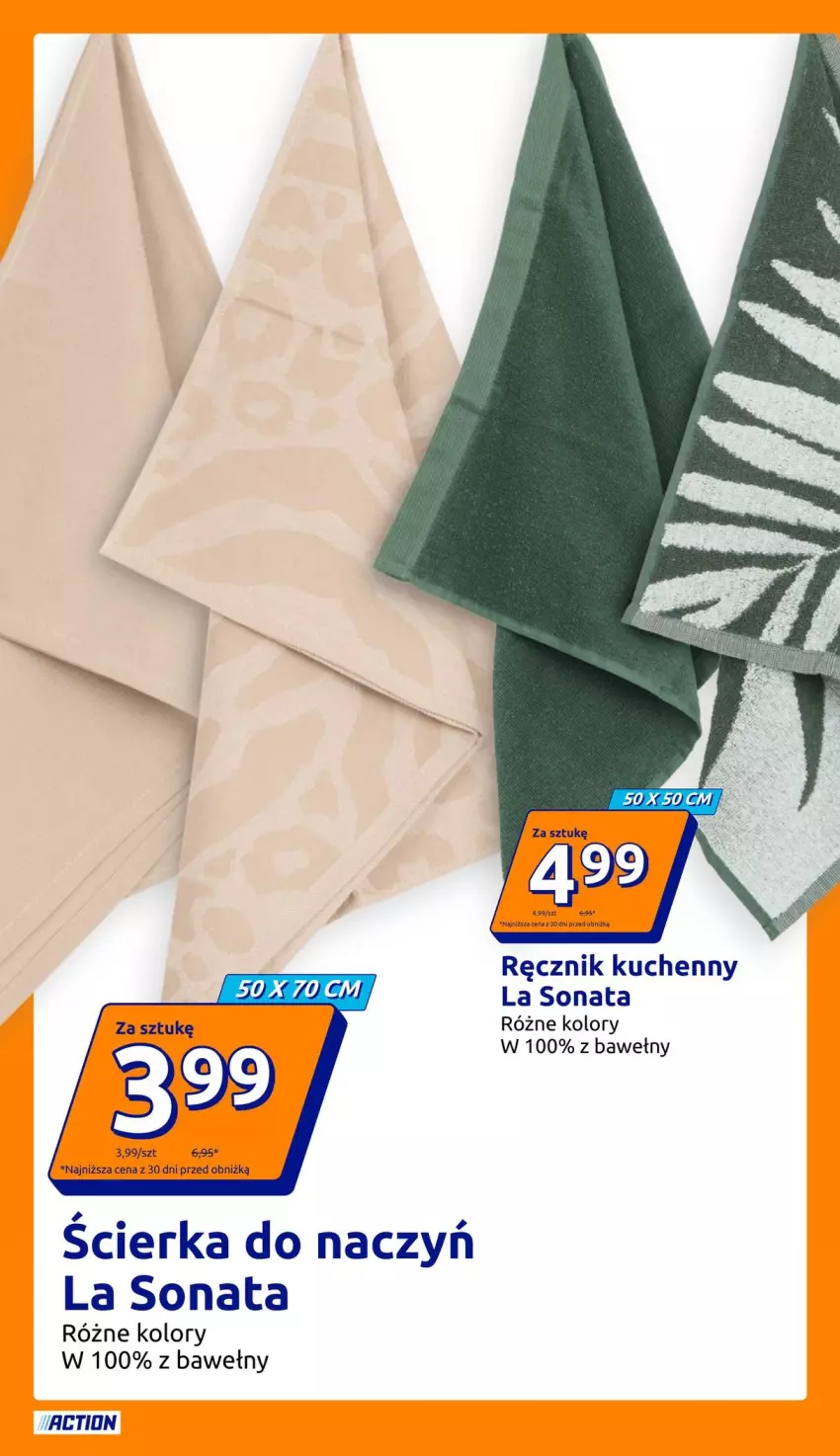 Gazetka promocyjna Action - Gazetka tydzień 32 2026 - ważna 05.08 do 11.08.2026 - strona 13 - produkty: Ręcznik, Ręcznik kuchenny