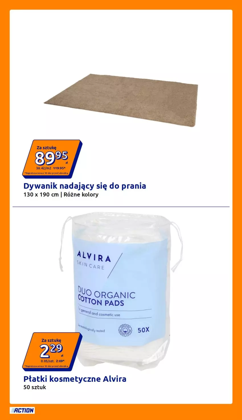 Gazetka promocyjna Action - Gazetka tydzień 32 2026 - ważna 05.08 do 11.08.2026 - strona 9 - produkty: Dywan, Dywanik, Płatki kosmetyczne