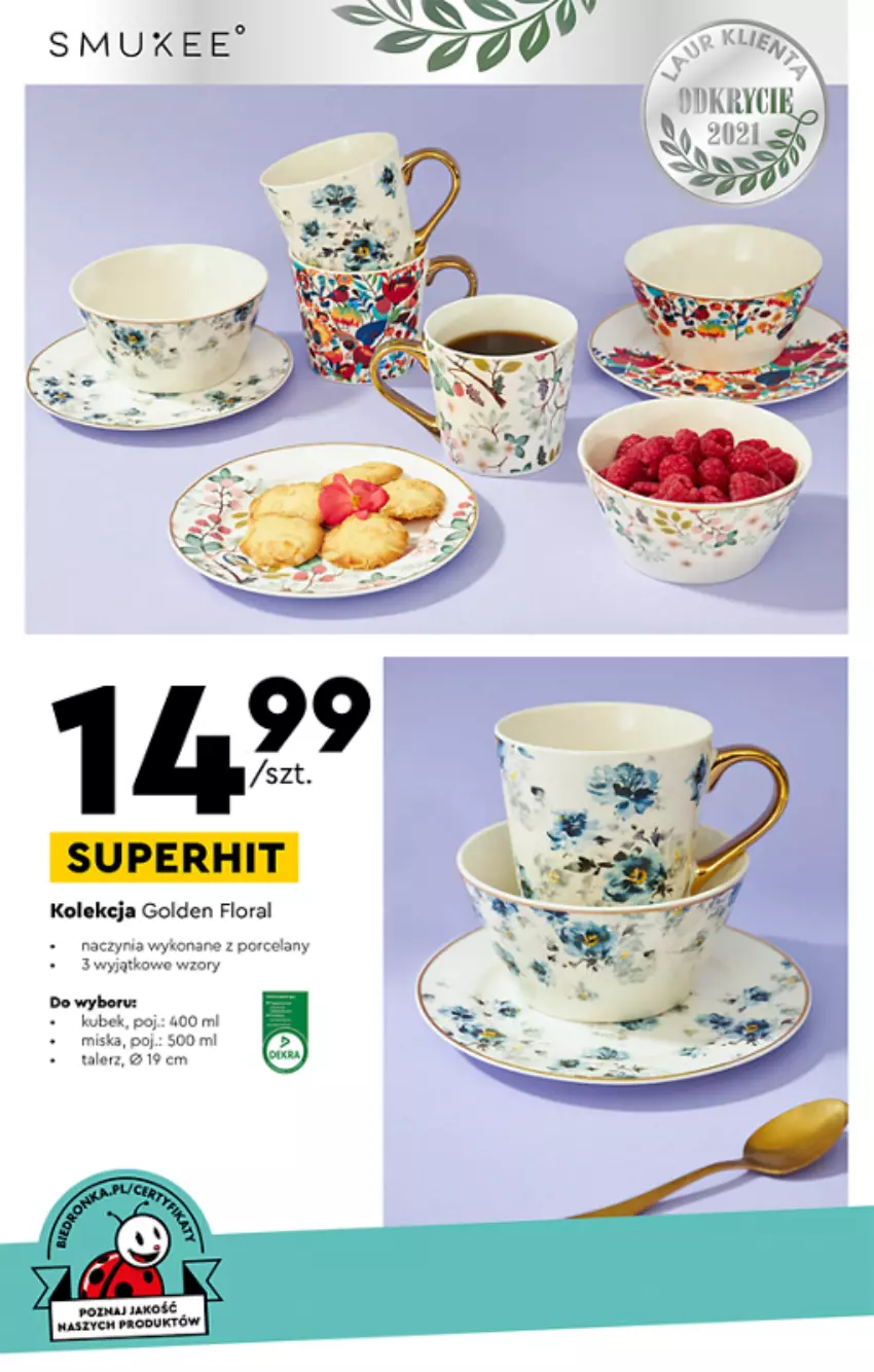 Gazetka promocyjna Biedronka - ważna 06.06 do 22.06.2022 - strona 28 - produkty: Flora, Kubek, Miska, Talerz