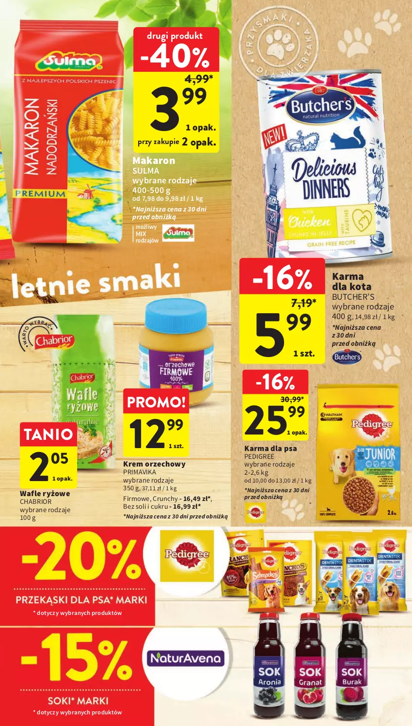 Gazetka promocyjna Intermarche - Gazetka Intermarche - ważna 17.08 do 23.08.2023 - strona 26 - produkty: Chabrior, Krem orzechowy, Makaron, Pedigree, Prima, Primavika, Ryż, Wafle