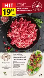 Gazetka promocyjna Intermarche - Gazetka Intermarche - Gazetka - ważna od 23.08 do 23.08.2023 - strona 11 - produkty: Mięso mielone, Sól, Gin, Burger, Natka pietruszki, Grill, Mięso, Fa