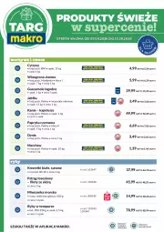 Gazetka promocyjna Makro - Targ MAKRO - oferta świeża w super cenach! - Gazetka - ważna od 12.09 do 12.09.2026 - strona 6 - produkty: Warzywa, Sos, Pur, Amol, Papryka czerwona, Papryka, Warzywa i owoce, Cytryny, Mieszanka morska, Pstrąg, Krewetki, Owoce, Wino, Lazur, Jabłka, Pstrąg łososiowy