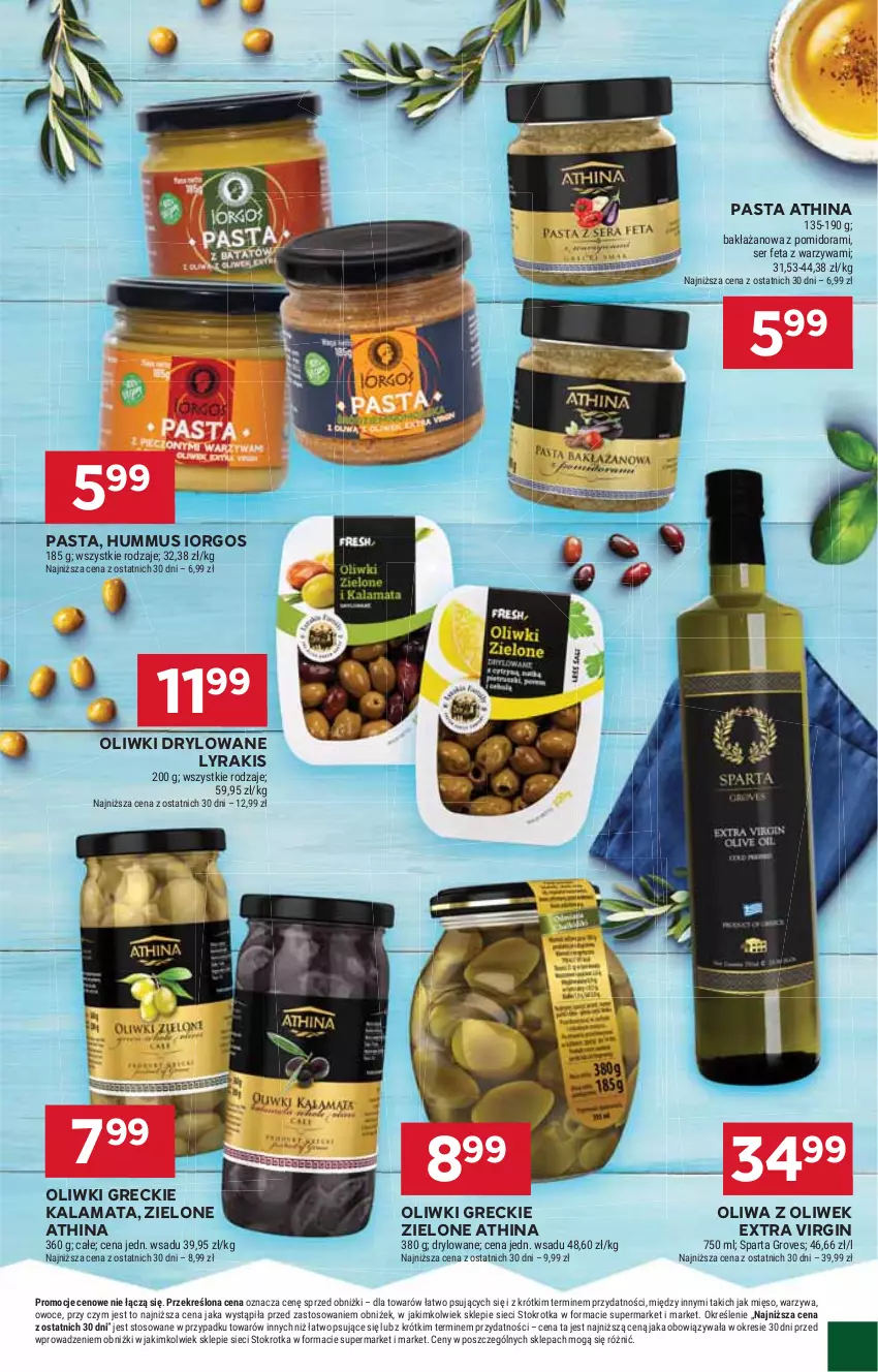Gazetka promocyjna Stokrotka - Market - ważna 29.05 do 04.06.2025 - strona 13 - produkty: Feta, Gin, Hummus, Mięso, Mus, Oliwa, Oliwa z oliwek, Oliwki, Owoce, Ser, Warzywa