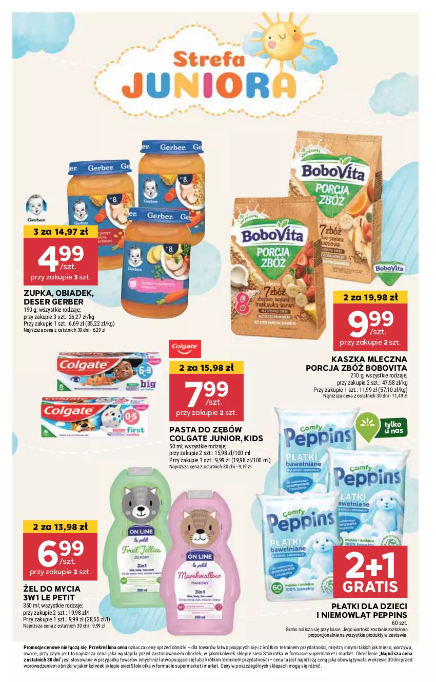 Gazetka promocyjna Stokrotka - Supermarket Opole/Radom - ważna 06.03 do 12.03.2025 - strona 28 - produkty: BoboVita, Colgate, Deser, Dzieci, Gerber, Gra, HP, LG, Pasta do zębów, Por, Ser