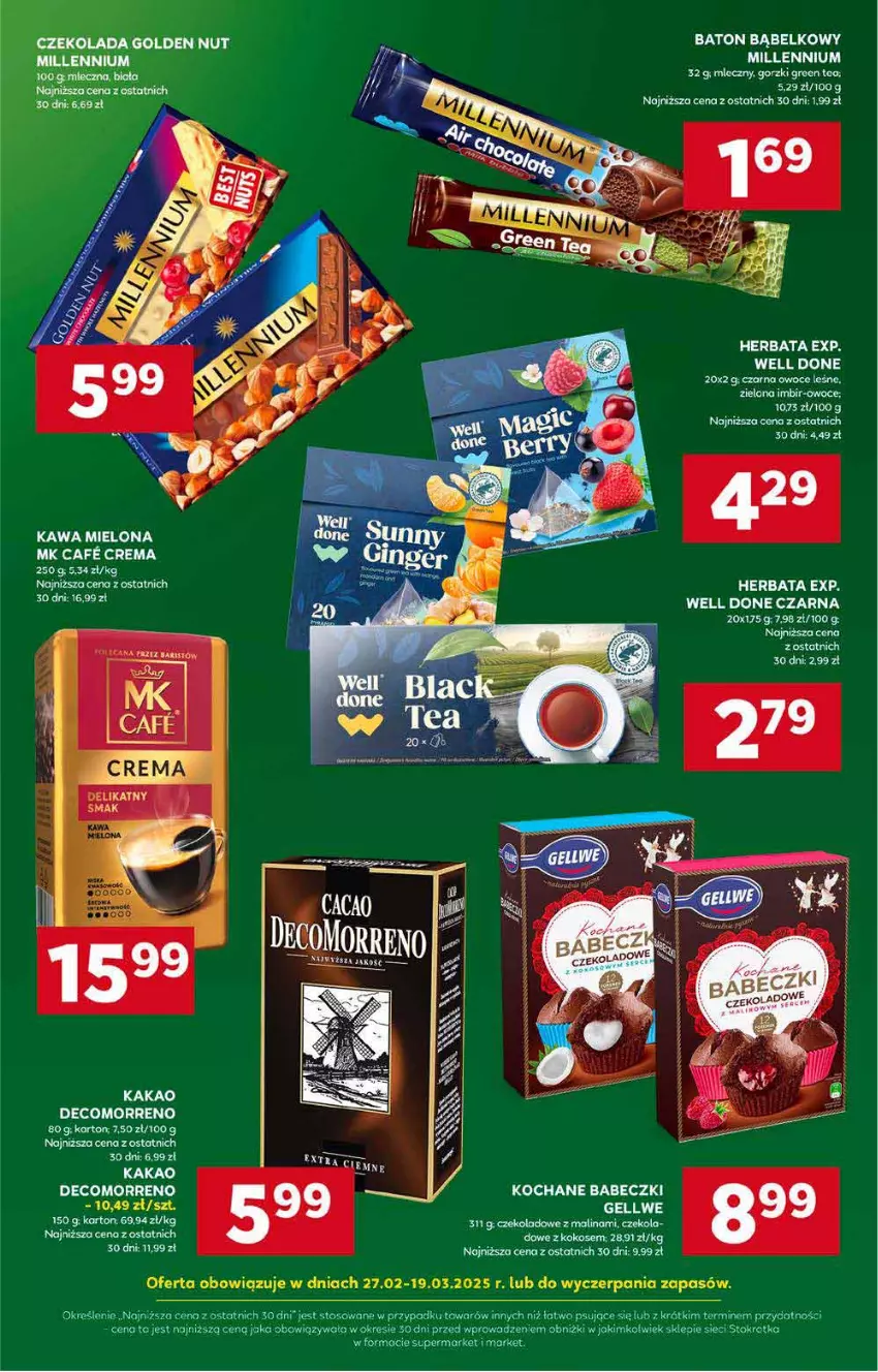 Gazetka promocyjna Stokrotka - Supermarket Opole/Radom - ważna 06.03 do 12.03.2025 - strona 39 - produkty: Babeczki, Gin, Herbata, Kakao, Kawa, Kawa mielona, Koc, Kokos, Owoce