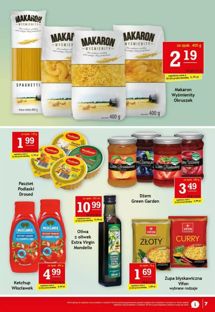 Gazetka promocyjna Gram market - ważna 03.01 do 09.01.2024 - strona 10 - produkty: Dell, Gin, Ketchup, Makaron, Oliwa, Oliwa z oliwek, Pasztet, Podlaski, Spaghetti, Zupa