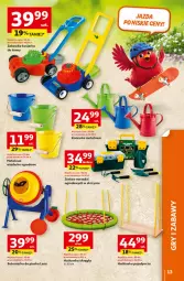 Gazetka promocyjna Auchan - 30 Lat Hipermarket - Gazetka - ważna od 15.04 do 15.04.2026 - strona 13 - produkty: Konewka, Huśtawka, Zabawka, Zestaw narzędzi, Kosiarka