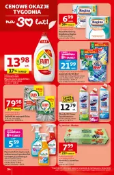 Gazetka promocyjna Auchan - 30 Lat Hipermarket - Gazetka - ważna od 15.04 do 15.04.2026 - strona 34 - produkty: Ludwik, Domestos, Gin, Ręcznik kuchenny, Zawieszki, Bref, Tablet, Ręcznik, Rolki, Płyn do wc, Fairy, Zmywarki, Tabletki do zmywarki, Fa