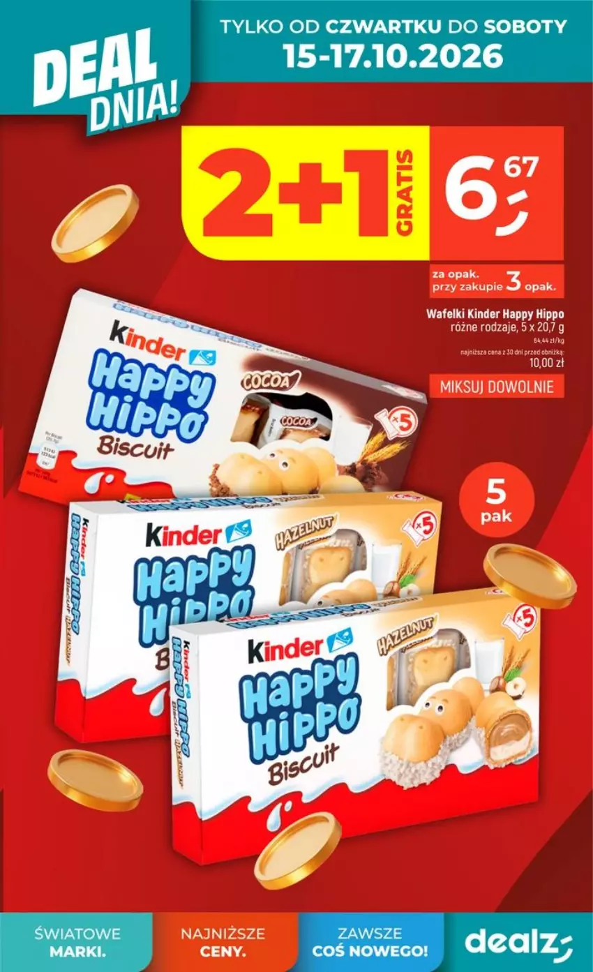 Gazetka promocyjna Dealz - DEAL DNIA - ważna 15.10 do 21.10.2026 - strona 3 - produkty: HiPP, Kinder