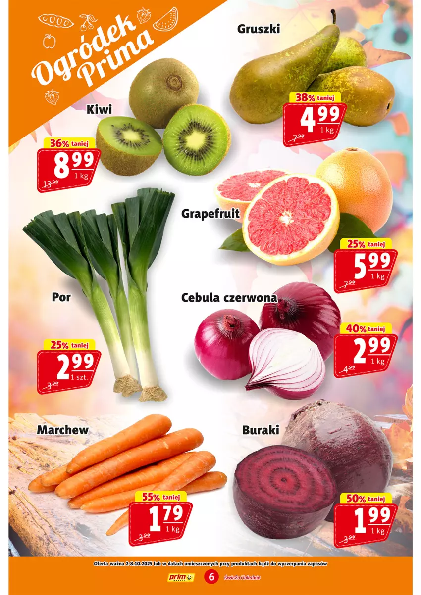 Gazetka promocyjna Prim Market - ważna 02.10 do 08.10.2025 - strona 6 - produkty: Gruszki