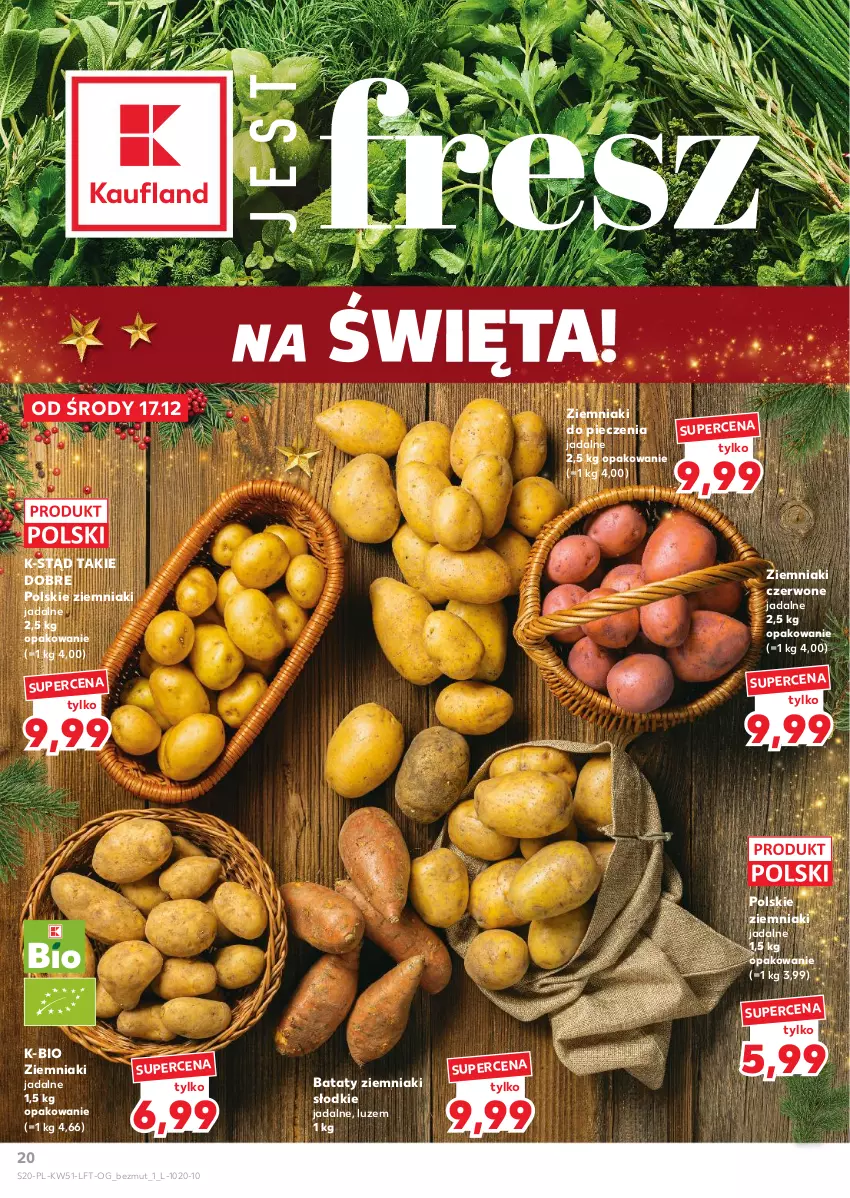 Gazetka promocyjna Kaufland - Gazetka tygodnia - ważna 17.12 do 23.12.2025 - strona 20 - produkty: Piec, Ziemniaki
