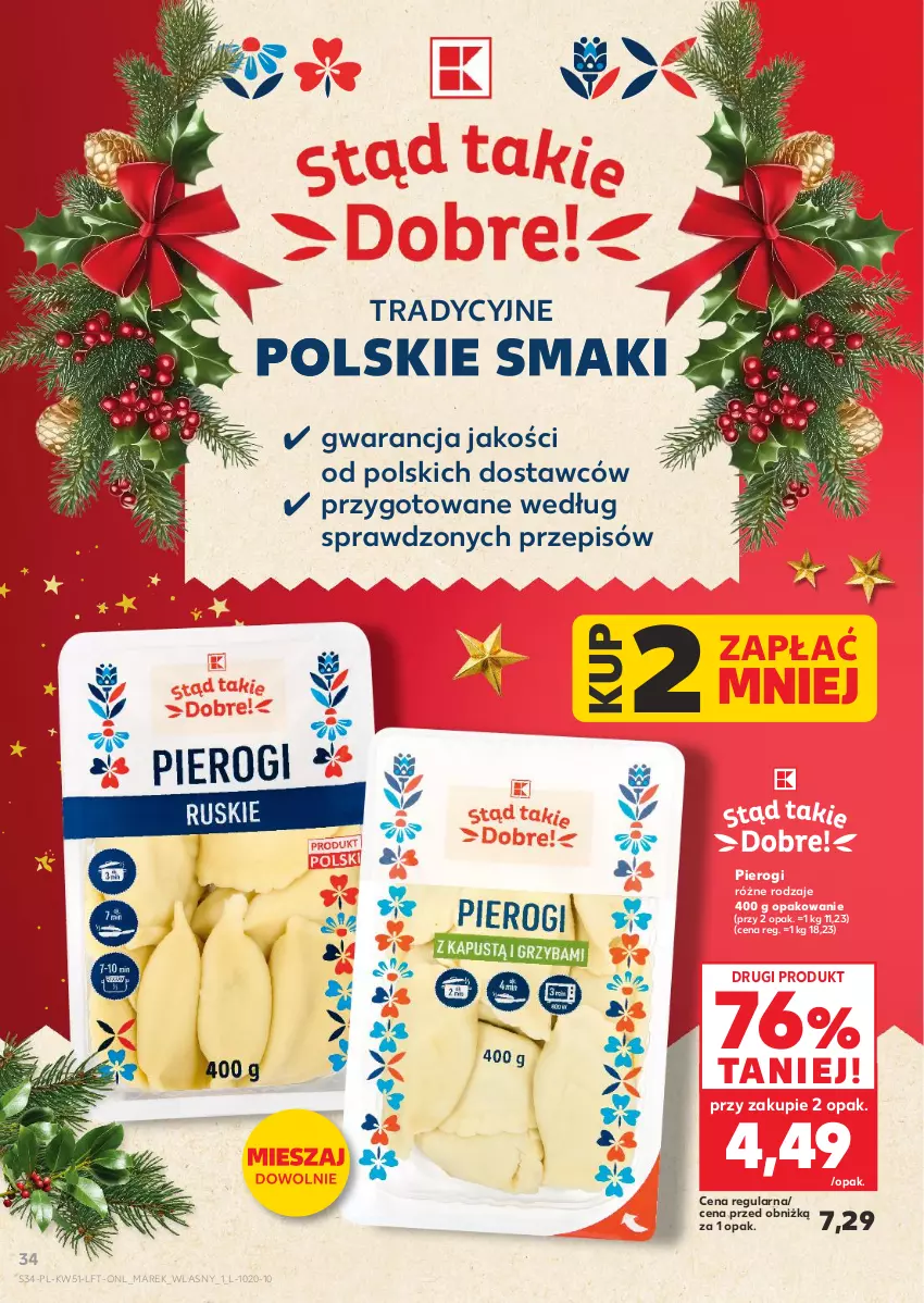 Gazetka promocyjna Kaufland - Gazetka tygodnia - ważna 17.12 do 23.12.2025 - strona 34 - produkty: Pierogi