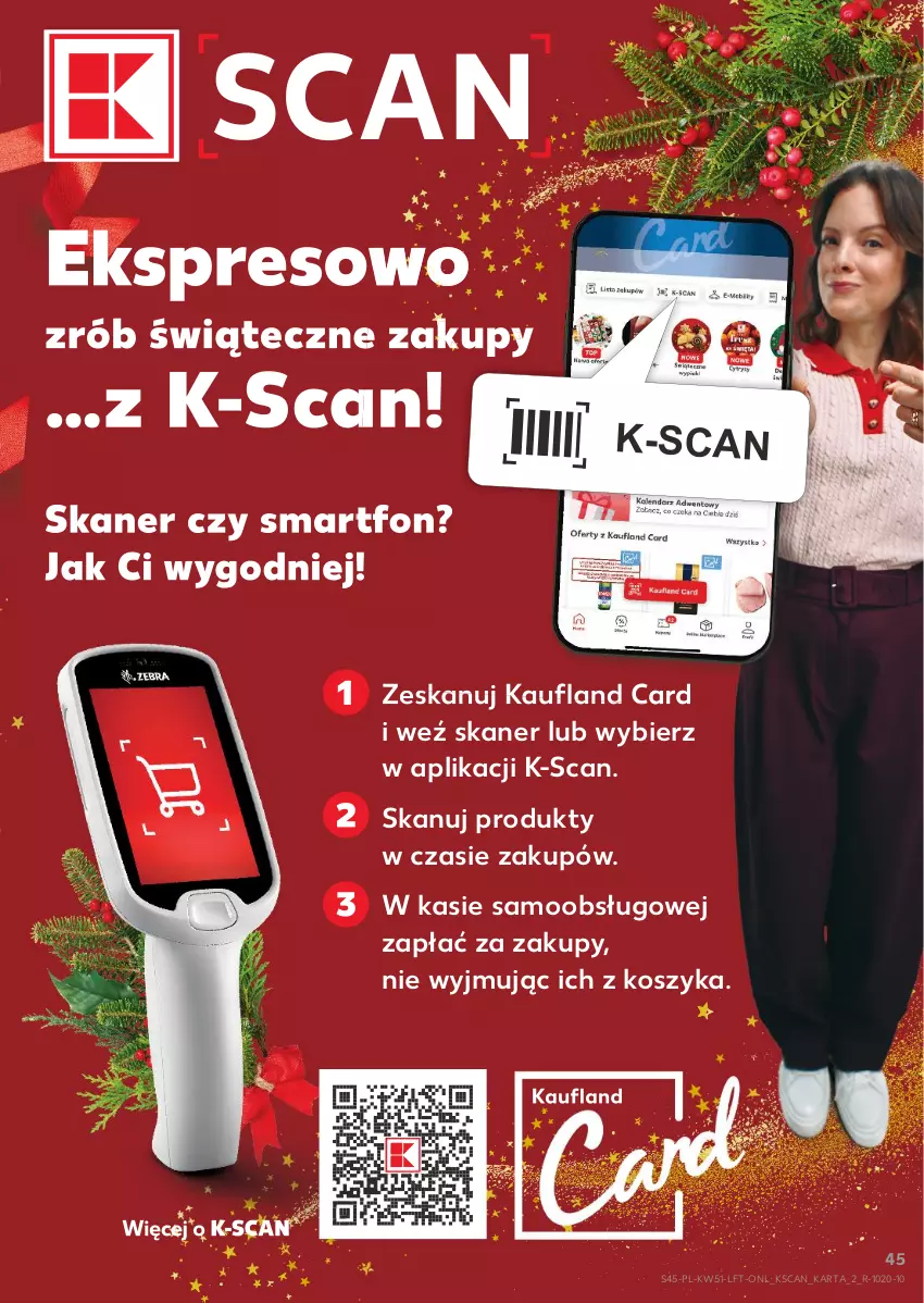 Gazetka promocyjna Kaufland - Gazetka tygodnia - ważna 17.12 do 23.12.2025 - strona 45 - produkty: Kosz, Skaner, Smartfon