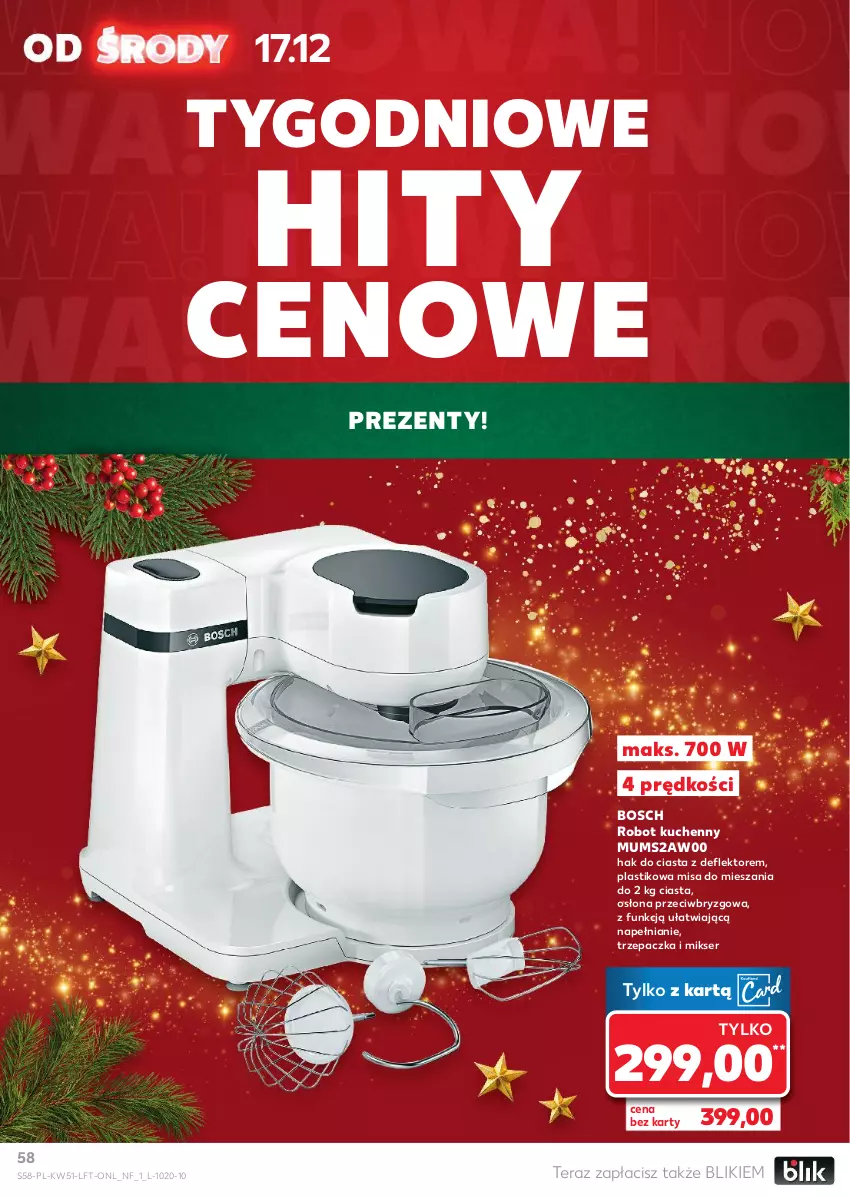 Gazetka promocyjna Kaufland - Gazetka tygodnia - ważna 17.12 do 23.12.2025 - strona 58 - produkty: Bosch, Mikser, Robot, Ser, Tera, Trzepaczka