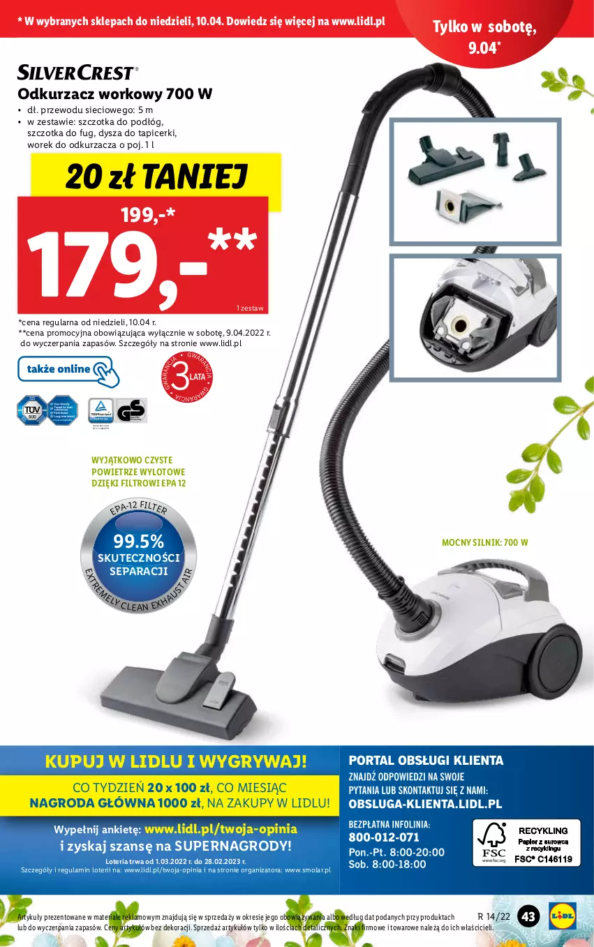 Gazetka promocyjna Lidl - GAZETKA - ważna 04.04 do 10.04.2022 - strona 45 - produkty: Gry, Mola, Odkurzacz, Szczotka, Top