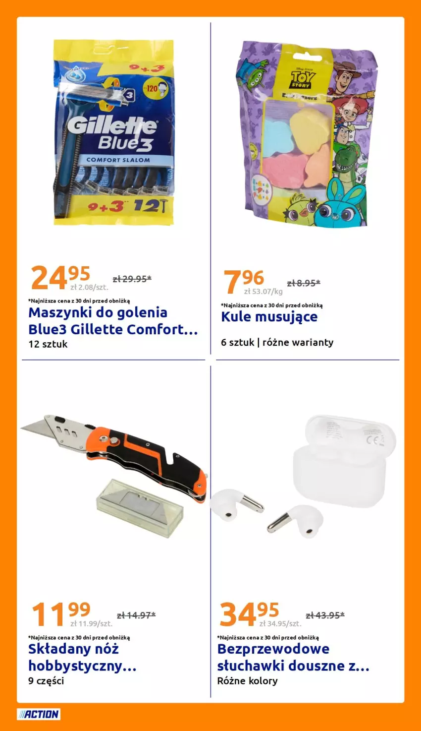 Gazetka promocyjna Action - Gazetka tydzień 42 2026 - ważna 14.10 do 20.10.2026 - strona 31 - produkty: Gillette, Hobby, Mus, Słuchawki