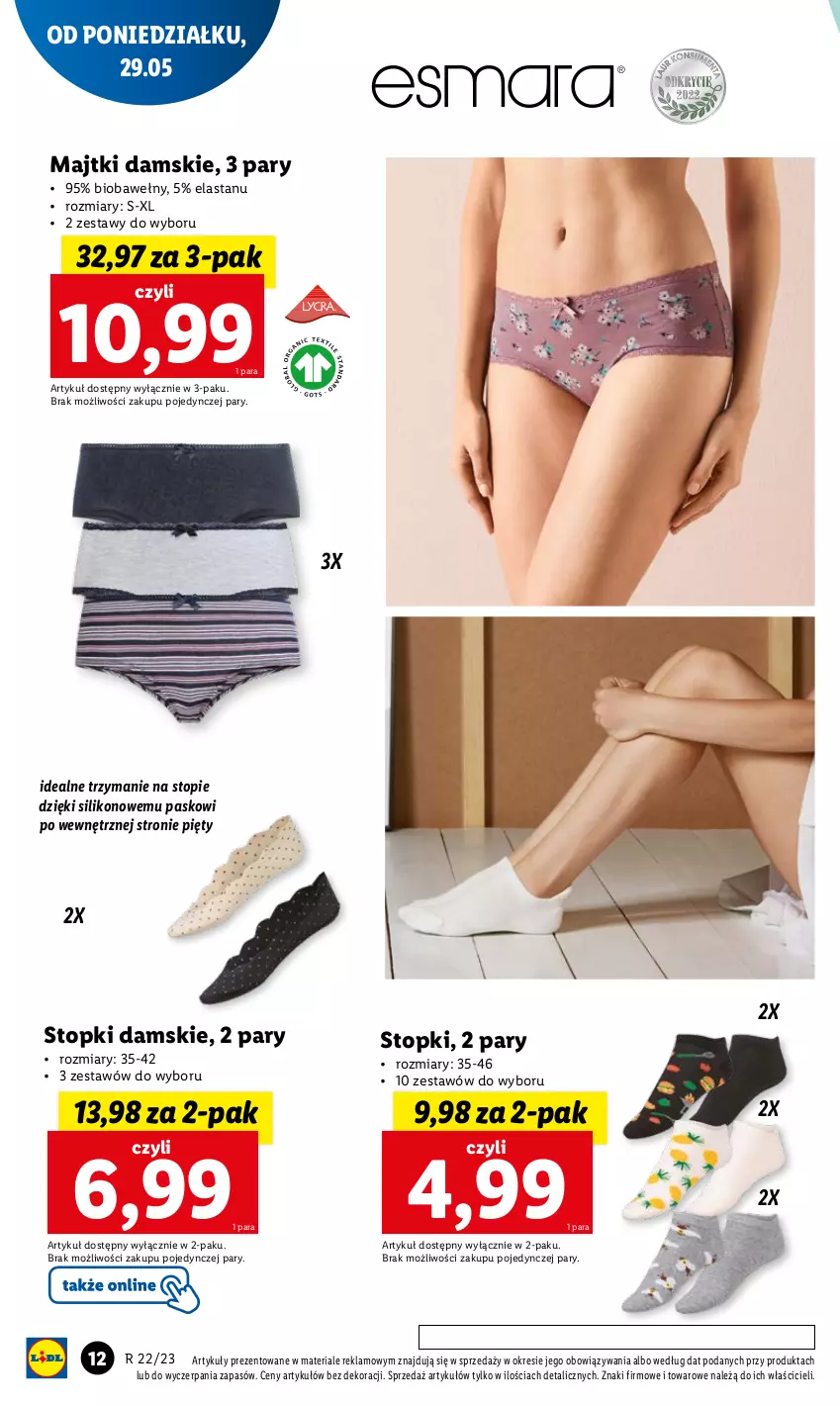 Gazetka promocyjna Lidl - GAZETKA - ważna 29.05 do 03.06.2023 - strona 14 - produkty: Majtki, Top