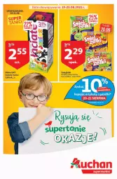 Gazetka promocyjna Auchan - Rysują się supertanie okazje Supermarkety - Gazetka - ważna od 25.08 do 25.08.2021 - strona 1 - produkty: Mleko