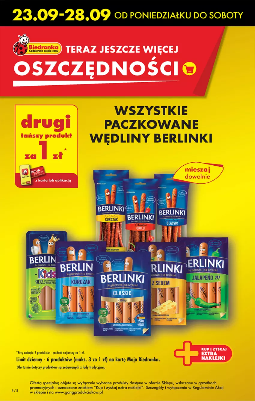 Gazetka promocyjna Biedronka - Od Poniedziałku - ważna 23.09 do 28.09.2024 - strona 6 - produkty: Berlinki, Klej