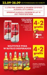 Gazetka promocyjna Biedronka - Od Poniedziałku - Gazetka - ważna od 28.09 do 28.09.2024 - strona 13 - produkty: Piwa, Piwo, Gra, Warka, Desperados