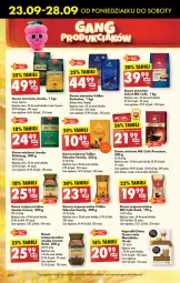 Gazetka promocyjna Biedronka - Od Poniedziałku - Gazetka - ważna od 28.09 do 28.09.2024 - strona 20 - produkty: Tchibo, Kawa rozpuszczalna, Gin, Kawa ziarnista, Chia, Kawa mielona, Kawa, Presto, Jacobs, Fa