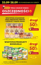 Gazetka promocyjna Biedronka - Od Poniedziałku - Gazetka - ważna od 28.09 do 28.09.2024 - strona 8 - produkty: Pierogi, Krokiety, Bonduelle