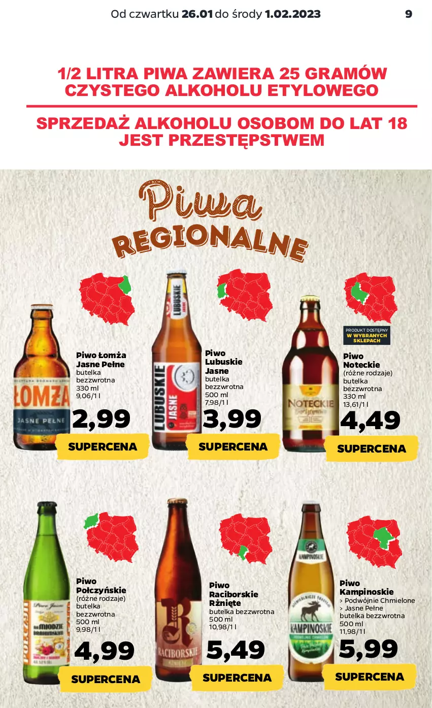 Gazetka promocyjna Netto - Artykuły spożywcze - ważna 26.01 do 01.02.2023 - strona 9 - produkty: Gra, Piwa, Piwo