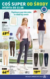 Gazetka promocyjna Aldi - Pełna oferta - Gazetka - ważna od 27.08 do 27.08.2023 - strona 33 - produkty: Gin, Kardigan, Wełna, Legginsy, Spodnie, Fa