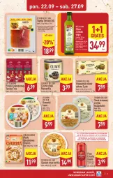 Gazetka promocyjna Aldi - Tydzień Hiszpański - Gazetka - ważna od 27.09 do 27.09.2025 - strona 3 - produkty: Piwa, Piwo, All Seasons, Oliwki zielone, Ser, Gin, Gra, Oliwki, Bell, Tortilla, Szynka, Serek, Krewetki, Danio, Oliwa z oliwek, Bella, Oliwa