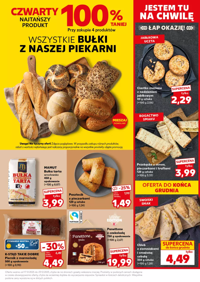 Gazetka promocyjna Kaufland - Mocny Start - ważna 22.12 do 23.12.2025 - strona 19 - produkty: Bułka, Bułka tarta, LG, Piec, Pieczarka, Piernik, Ser, Tarta