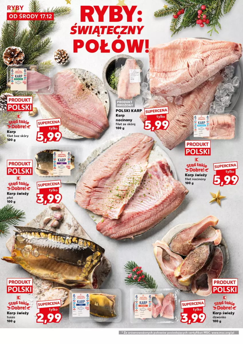 Gazetka promocyjna Kaufland - Mocny Start - ważna 22.12 do 23.12.2025 - strona 8 - produkty: Karp, Tusz