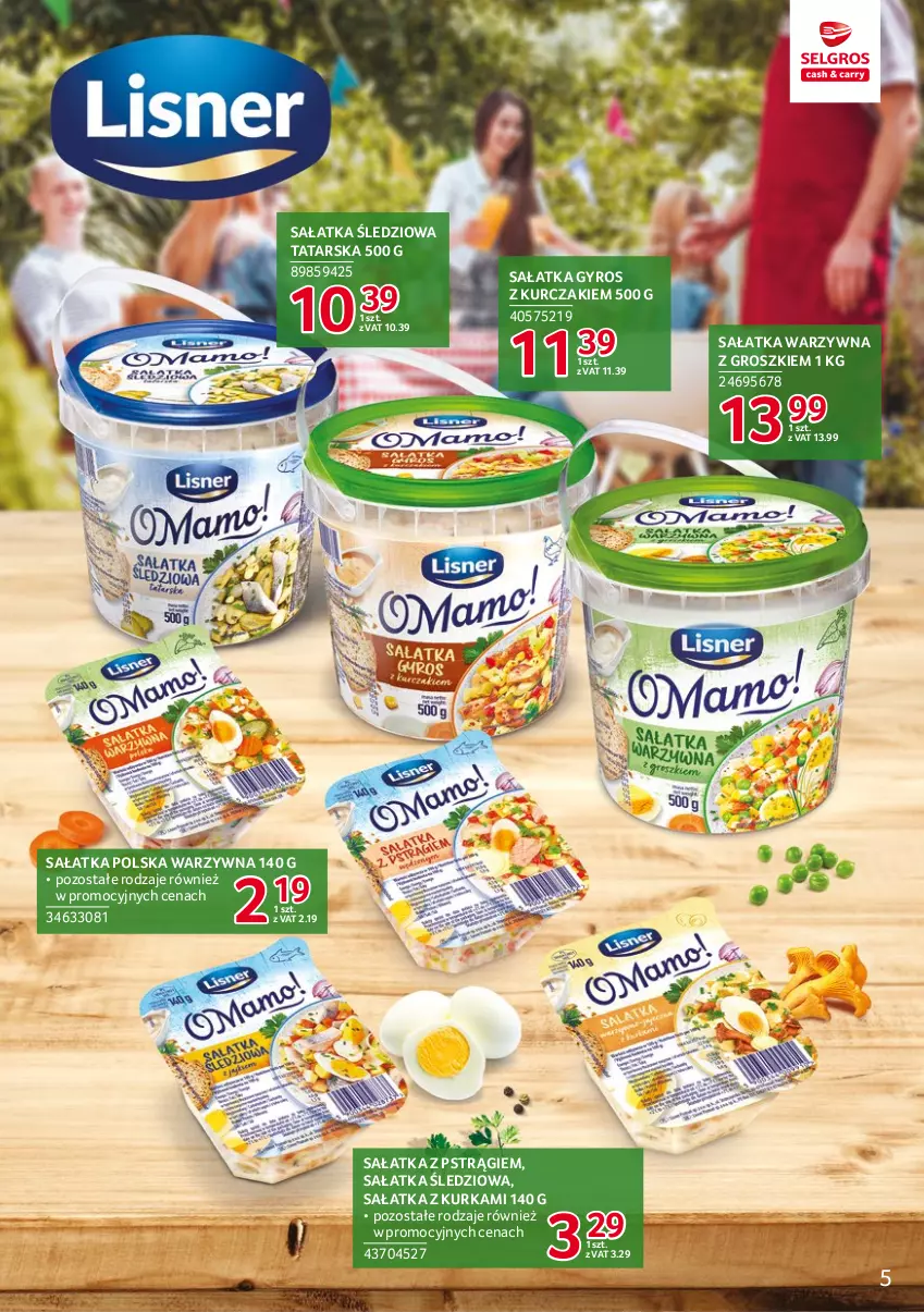 Gazetka promocyjna Selgros - Katalog Markowe Produkty - ważna 20.04 do 02.05.2023 - strona 5 - produkty: Gyros, Kurczak, Pstrąg, Sałat, Sałatka, Sałatka warzywna