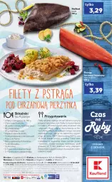Gazetka promocyjna Kaufland - RYBY - Gazetka - ważna od 02.03 do 02.03.2022 - strona 2 - produkty: Piec, Chrzan, Buraczki, Halibut, Sos, Sok, Sól, Por, Cukier, Pstrąg tęczowy, Bulion, Cytryny, Tusz, Lion, Pieprz, Buraki, Pstrąg, Piekarnik, Wagi, Lazur, Orka, Fa