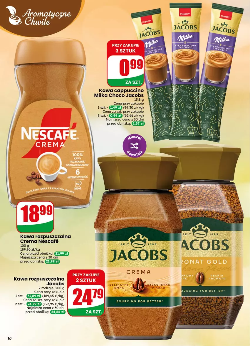 Gazetka promocyjna Dino - Gazetka 38 / 2026 - ważna 16.09 do 22.09.2026 - strona 10 - produkty: Cappuccino, Jacobs, Kawa, Kawa rozpuszczalna, Milka