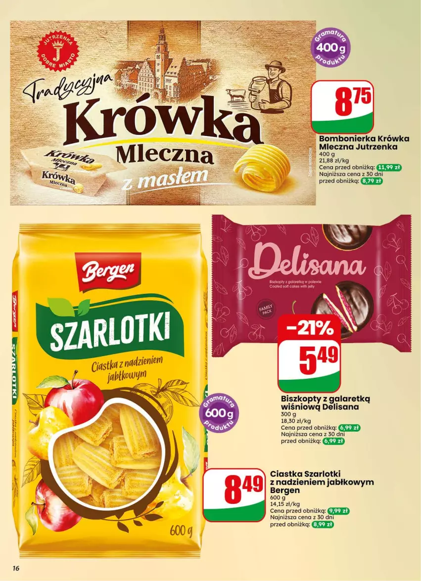 Gazetka promocyjna Dino - Gazetka 38 / 2026 - ważna 16.09 do 22.09.2026 - strona 16 - produkty: Biszkopty, Ciastka, Gala, Gra, Isana, Jutrzenka