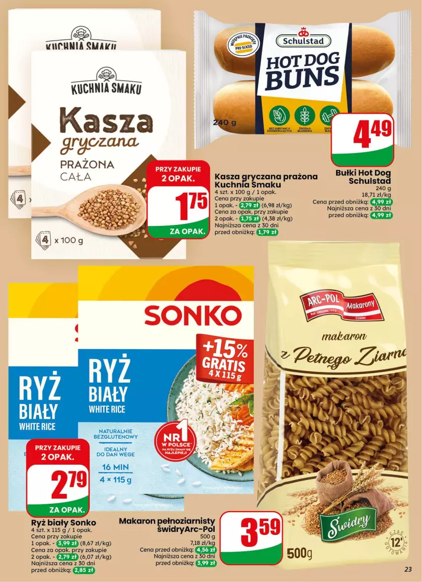 Gazetka promocyjna Dino - Gazetka 38 / 2026 - ważna 16.09 do 22.09.2026 - strona 23 - produkty: Gry, Kasza, Kasza gryczana, Kuchnia, Makaron, Ryż, Ryż biały, Sonko