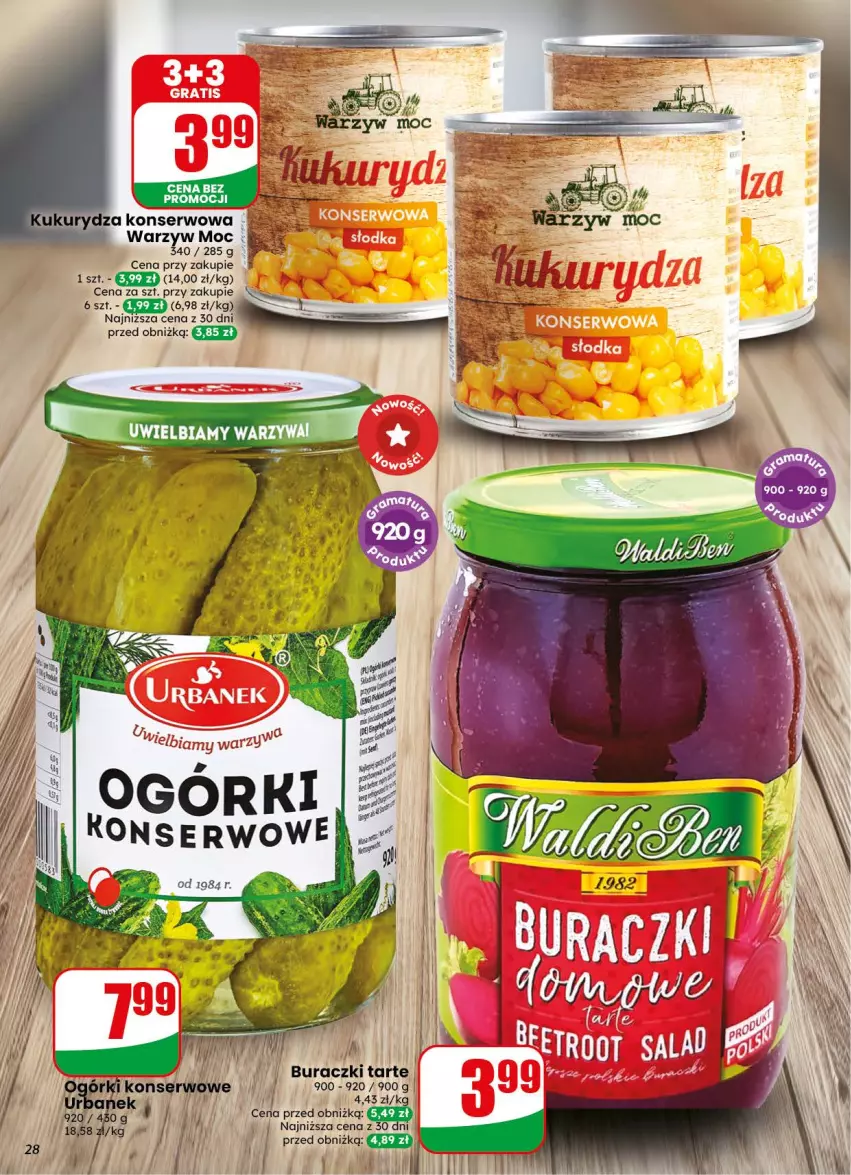 Gazetka promocyjna Dino - Gazetka 38 / 2026 - ważna 16.09 do 22.09.2026 - strona 28 - produkty: Ogórki konserwowe, Ser