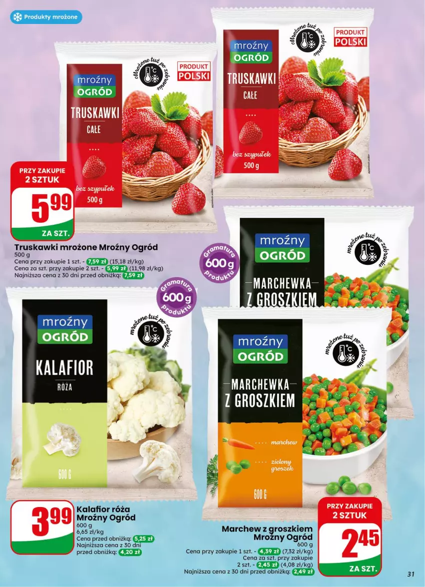 Gazetka promocyjna Dino - Gazetka 38 / 2026 - ważna 16.09 do 22.09.2026 - strona 31 - produkty: Kalafior, Marchewka, Ogród, Róża, Truskawki